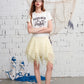 Polka Dot Irregular Hem Skirt, High-Waisted Flowy A-Line Mini Skirt