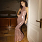 Halterneck Backless Mermaid Maxi Dresses Women 2025 Elegant Sexy Party Dress Women Evening Gown