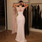 Sheer Mesh Patchwork Fishtail Maxi Dress Pink Black Party Dresses Woman Elegant Luxury Ball Gowns