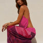Mesh Print Sexy Dress Set Women Deep V Neck Tank Tops And Maxi Skirt Matching Sets Female Elegant Club Two Piece Set