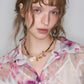 2025 Spring New Arrivals Retro Floral Thin Lace Shirt Women's Sweet Chiffon Casual Top