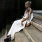White Two Piece Set Woman Party Long Dresses with Bodysuit Summer 2026 Sexy Vacation Outfits