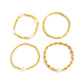 4 Pcs/Set Vintage Imitation Pearl CCB Beaded Bracelets for Women Stylish Boho Charm Bracelet Party Banquet Jewelry Gifts