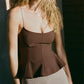 Sleeveless Open Back Solid Color Cami Tank Tops Chic Women's Summer Flared Hem Camisole Party Club Y2K Streetwear