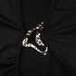 Hardwear Detail Hollow Deep V Sleeveless Long Dresses for Women Sexy Black Party Dress
