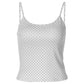 White Polka Dot Sleeveless Crop Tops Women's Tanks Camis Summer 2026 Women Clothing
