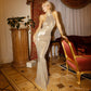 Halterneck Backless Mermaid Maxi Dresses Women 2025 Elegant Sexy Party Dress Women Evening Gown
