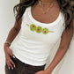 Beading Sling Tops Women's O-neck Sleeveless Spaghetti Strap Ribbed Vest Summer New Ladies Basic Casual Streetwear