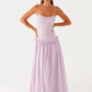 Elegant Spaghetti Strap Sexy Maxi Dress Women Gown Fashion Off-shoulder Sleeveless Backless Pleated Club Long Dresses
