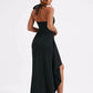 Deep V Neck Thigh High Split Maxi Dress Women Halter Sleeveless Backless Bodycon Club Party Sexy Long Dress New