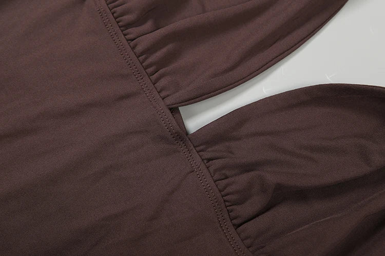 Halter Ruched Dress Women Bandages Sexy Patchwork Backless Thin Slit Summer Clubwear Birthday Party Ruched Vestidos