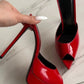 2026 Summer Women's Pointed Toe Open Toe Stiletto Cool Slippers Fashion Women's Wedding Dance Shoes