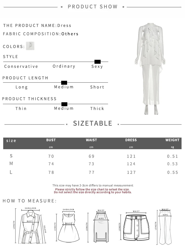 Tierred Maxi Dress Women Halter Elegant Bandage 3D Flowers Tassel Backless Sleeveless Summer Trend Vacation Vestidos