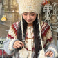 Cute Mohair Cat Ear Star Knit Beanie For Women