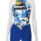 Hipster Women 2 Piece Set Y2K Colorful Print Backless Halter Belly Tops+Shorts Matching Clubwear Summer Sexy Outfits