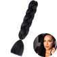 Synthetic Jumbo Braiding Hair Extension 24 Inch Heat Resistant Fiber In Bulk Ombre Jumbo Braids Hair For Black Women