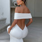 Strapless Backless Sexy Maxi Dress For Women Black Solid Off-shoulder Sleeveless Bodycon Club Party Long Dress Elegant