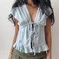 Women Tie Front Lace Trim Tank Tops Y2k Fairy V Neck Cami Crop Top Summer Going Out Tops Vintage Streetwear