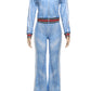 Sporty Tie-Dye Print Women Tracksuit 2 Piece Set Print Zip Crop Jacket+Straight Pants Matching Streetwear Casual Suit