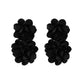 4 Colors Exaggerated Big Fluffy Fabric Flower Petal Drop Earrings for Women 2023 Trending Elegant Earring Wed Bridal Accessories