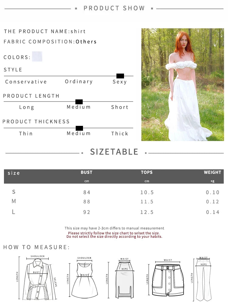 Folds 2Piece Set Women 3D Flowers Elegant Puff Sleeves Slash Neck Crop Tops+Lace-Up Skirts Sweet Matching Summer Suit