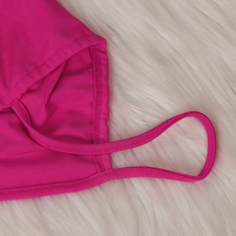 Summer 2 Piece Set Women Sexy Hollow See Through Bodysuit Top+Ruffles Pants Vacation Beach Matching Clubwear Outfits