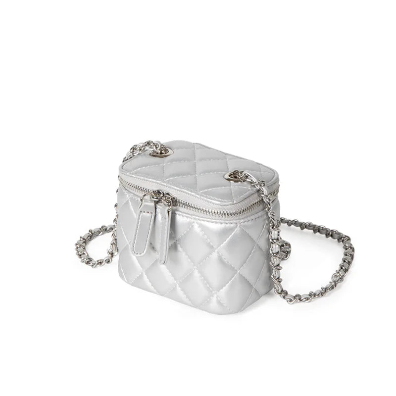 Mini Denim Crossbody Bags for Women 2026 Lingge Chains Shoulder Bag Fashion Brands Box Bag Lipstick Coins Purses and Handbags
