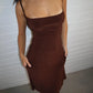 Spaghetti Strap Backless Sexy Midi Dress Women Elegant Sleeveless Bodycon Club Party Slip Long Dress Female Clothes