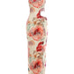 Sexy Hollow Tassel Decoration Dress Woman Colorful Print o-Neck Sleeveless Summer Vacation Elegant Style Long Bodycon