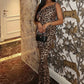Swing collar Dress Women Sexy Leopard Print Slanted Shoulders Midnight Party Clubwear Stretch Skinny Long Bodycon