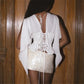 Women V Neck Corset Top Chiffon Flowy Cape Sleeve Lace Up Back Satin Bustier Slim Waist Shaping Shirt Party Night Top