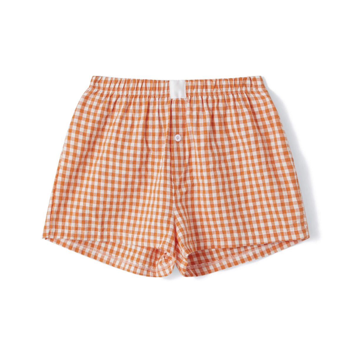 Women Y2k Gingham Boxer Shorts Stripes Button Elastic Waist Boxers Cute Mini Bloomers Plaid Loose Fit Boy Shorts