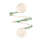 12 Colors Bohemian Stone Upper Armband Cuff Open Bangles for Women Tassel Long Chain Pendant Arm Body Bracelet Jewelry
