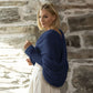 Knitted Shrug Cross Backless Sweater Casual Long Sleeve Off The Shoulder Top for Woman Clothing