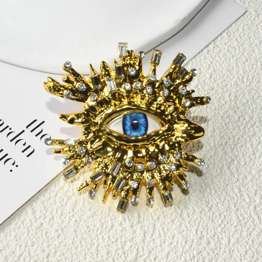 Baroque Style Fashion Alloy Big Eyes Dangle Earrings For Women Jewelry Exaggerated Ladys' Statement Earrings  Accessories