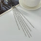 Elegant Long Tassel Ear Cuff Clip Earrings for Women Vintage Trend No Piercing Required Jewelry Accessory