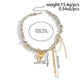 2025 Trendy Love Heart Pendant Necklace for Women Vintage Elegant Irregular CCB Beaded Choker Necklace Charm Jewelry