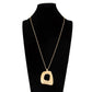 Vintage Irregular Square Pendant Necklace for Women Trendy Simple Adjustable Metal Long Chain Punk Jewelry Accessories