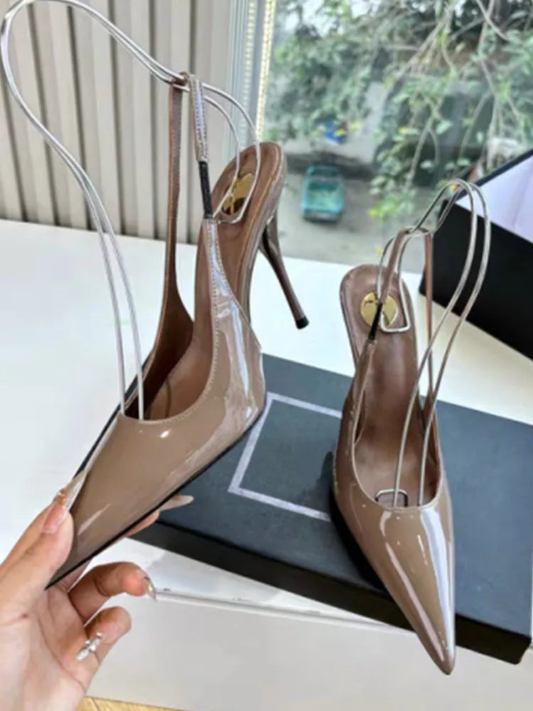European and American Spring/Summer New Pointed Stiletto Sandals Fashionable and Sexy Party Wedding Women's High Heel Sandals