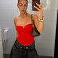 Sexy Corset Tops Women Y2K Strapless Summer Trend Skinny Midnight Daily Simple Classic Hottie High Street Mini Tops