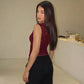 Sexy Lace Splicing Black Tank Top Woman Trendy Clothes Sleeveless Square Neck Crop Tops Summer 2026
