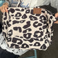 2025 Autumn New Arrival Y2K Color Block Leopard Print Large Capacity Tote Bag For Woman