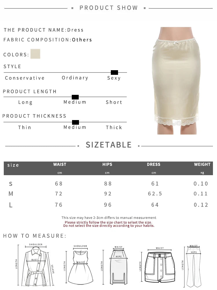 Sexy Lace Patchwork Satin Skirt Women Elegant Trend Bow Applique Fashion Classic Party Streetwear Simple Chic Outfits
