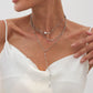Vintage Imitation Pearl Long Tassels Pendant Necklaces For Women Bohemia Elegant Summer Party Banquet Charm Jewelry