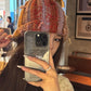 Dopamine Colorful Vertical Striped Rolled Edge Beanie For Women
