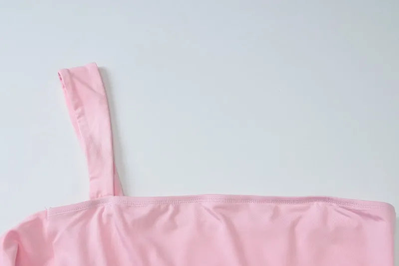 Asymmetrical Backless Mini Dresses Sexy Outfits Women Club Wear Bodycon Dress Fall 2025