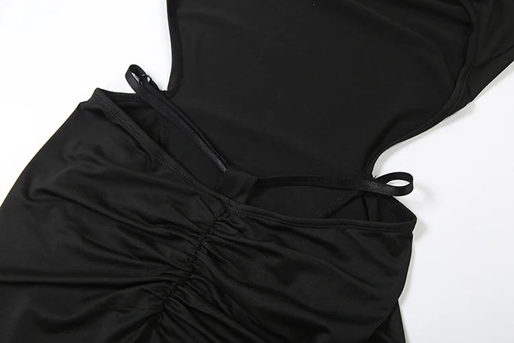 Hooded Backless Jumpsuit Woman Sexy Fitness Waistless Stretch Skinny Midnight  Activity Workout Streetwear Overalls