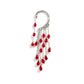 1PC Long Tassel Red Crystal Clip Earring for Women Wedding Bridal Elf No Piercing Fake Cartilage Ear Bone Clips Jewelry