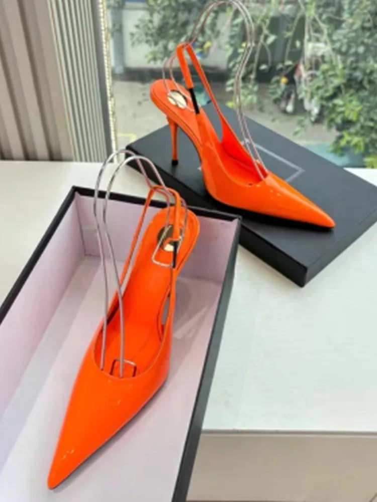 European and American Spring/Summer New Pointed Stiletto Sandals Fashionable and Sexy Party Wedding Women's High Heel Sandals