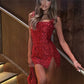 Shiny Sequins Square Collar Bodycon Mini Dress Elegant Split Solid Party Dress Womens Sexy Sleeveless Slim Short Dress